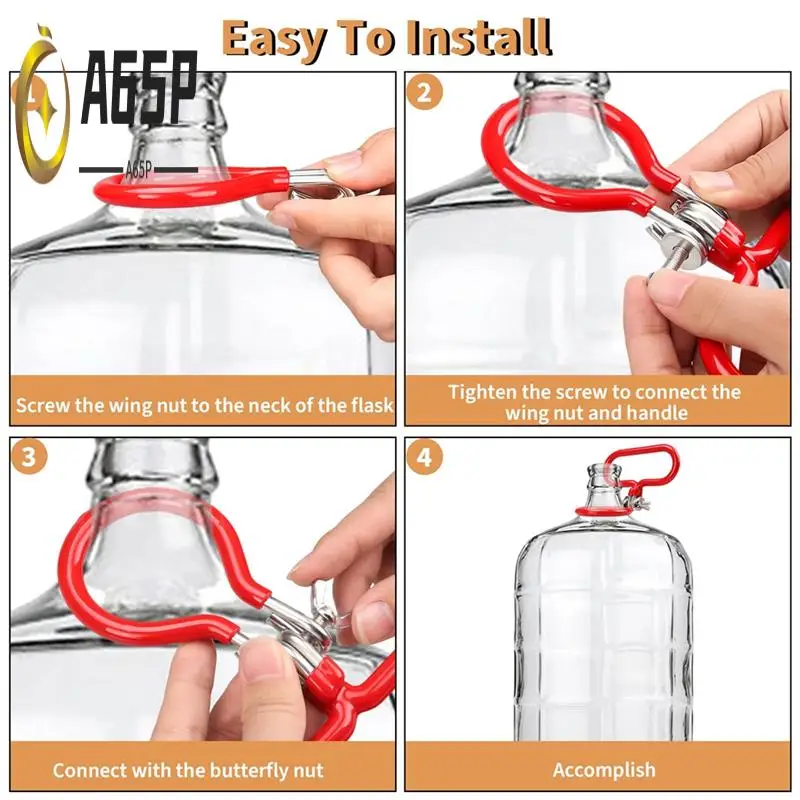 A65P-4Pcs Carboy Handle, Portable Glass Carboy Handle, Adjustable Heavy Duty Carboy Holder, Essential Wine Fermenter Handle
A65P-4Pcs Carboy Handle, Portable Glass Carboy Handle, Adjustable Heavy Duty Carboy Holder, Essential Wine Fermenter Handle