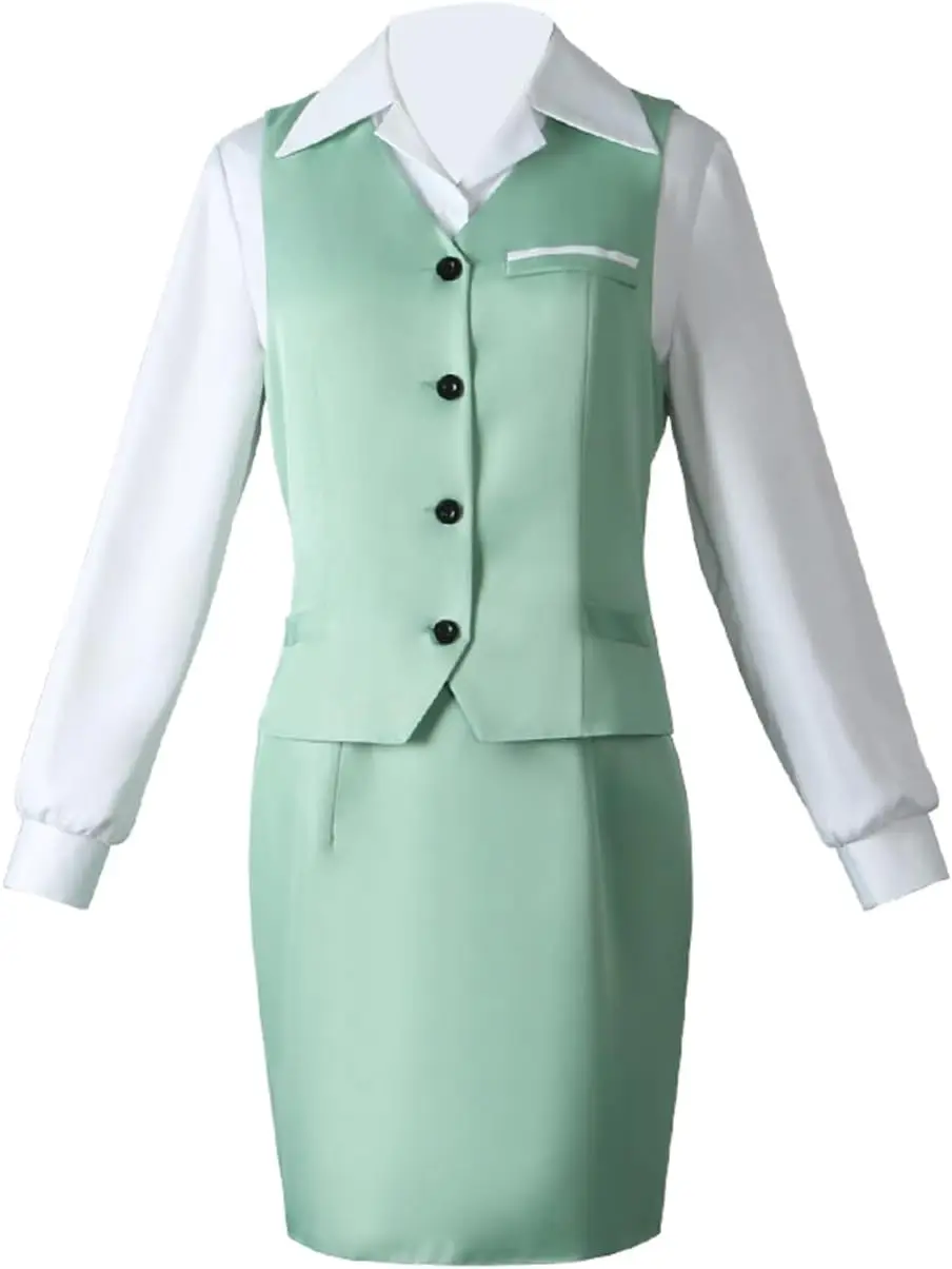 Anime Yor Forger Cosplay Costume Green Skirt Vest Shirt Uniform Customize
Anime Yor Forger Cosplay Costume Green Skirt Vest Shirt Uniform Customize