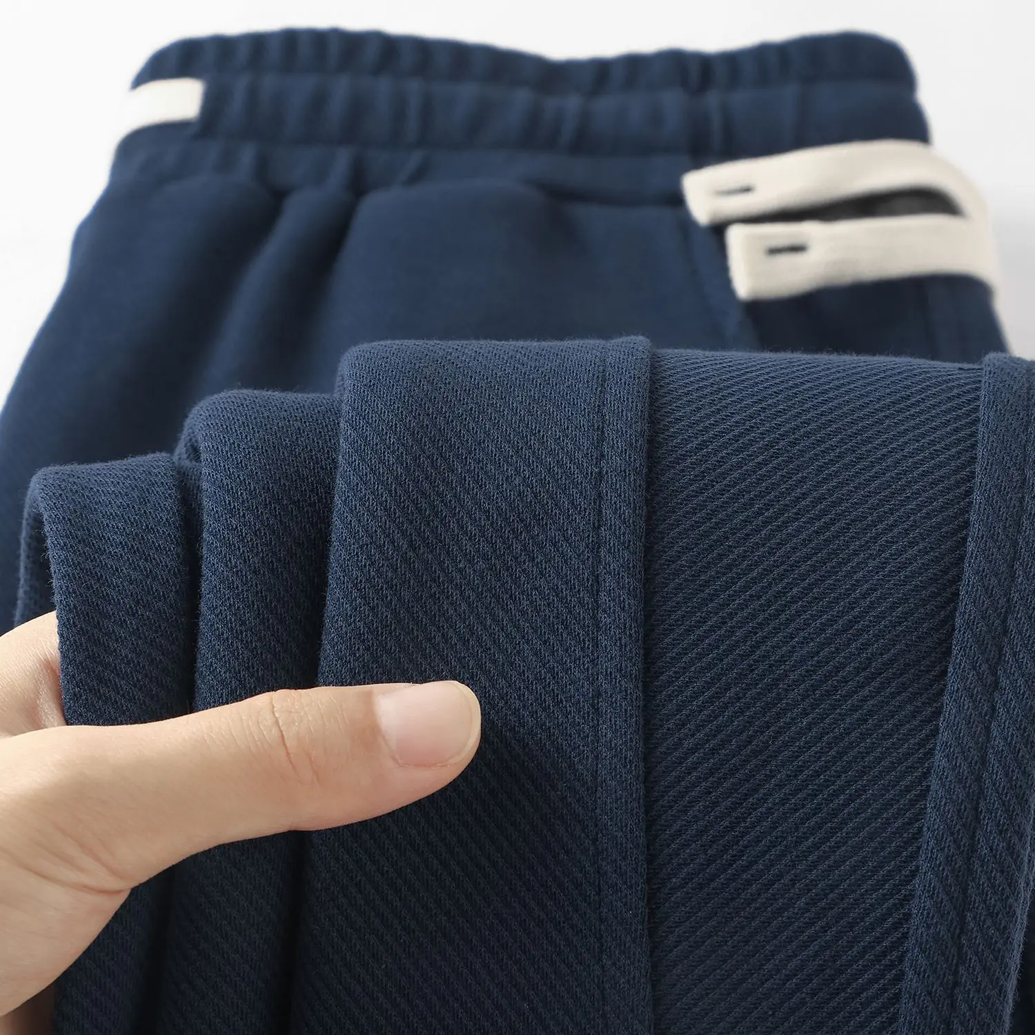 Wear-Resistant Easy-Care 300g Heavy-Texture Diagonal Texture Cuffed Sweatpants k Blue Dstring Casual Trousers ex
Wear-Resistant Easy-Care 300g Heavy-Texture Diagonal Texture Cuffed Sweatpants k Blue Dstring Casual Trousers ex