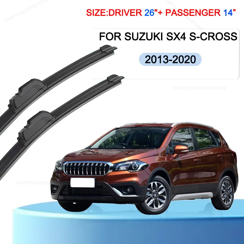 Car Wiper Blades For Suzuki SX4 S-Cross 2013-2020 Windshield Windscreen Front Window Blades 26"+14" Car Accessories
Car Wiper Blades For Suzuki SX4 S-Cross 2013-2020 Windshield Windscreen Front Window Blades 26"+14" Car Accessories