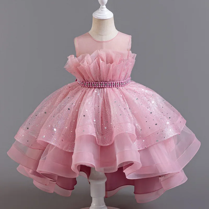 Summer Evening Dresses Lace Mesh Sleeveless Party Dress for Kids Girl Fashion Solid Color Girls Party Dresses
Summer Evening Dresses Lace Mesh Sleeveless Party Dress for Kids Girl Fashion Solid Color Girls Party Dresses