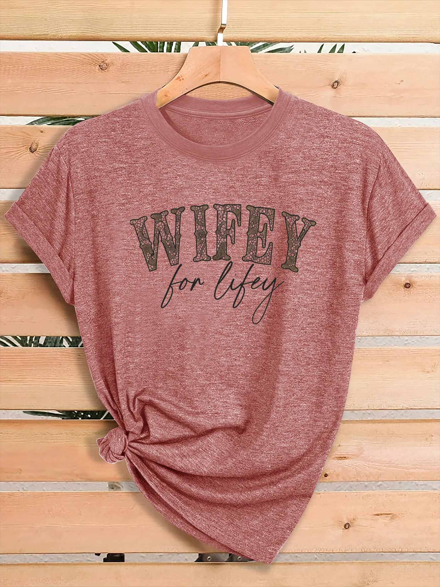 Wifey For Lifey Leopard Print Graphic T Shirt Women Vintage Crew Neck Short Sleeve Heather Tee Bride Wife Gift Wedding Anniversary Casual Top
Wifey For Lifey Leopard Print Graphic T Shirt Women Vintage Crew Neck Short Sleeve Heather Tee Bride Wife Gift Wedding Anniversary Casual Top