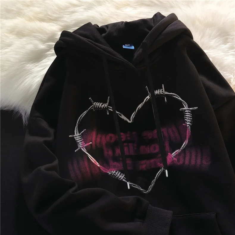 Vintage letter love print hooded sweatshirt women's fall/winter 2023 new loose design sense chain couple top
Vintage letter love print hooded sweatshirt women's fall/winter 2023 new loose design sense chain couple top