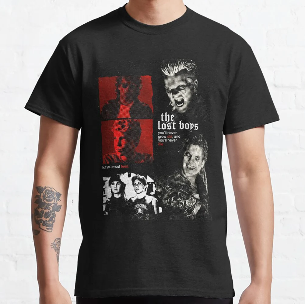 Retro Horror Movie The Lost Boys David Vampires Everywhere Scary Gift t shirts Santa Carla boys Graphic clothes All size tops
Retro Horror Movie The Lost Boys David Vampires Everywhere Scary Gift t shirts Santa Carla boys Graphic clothes All size tops