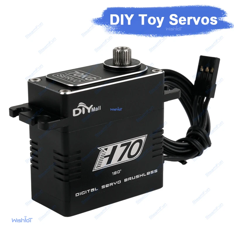 Цифровой сервопривод 70 кг HV, бесщеточный, с металлическим редуктором, 180/270/360 градусов, водонепроницаемый, в алюминиевом корпусе, для радиоуправляемых машин-краулеров, подводных роботов H70
Цифровой сервопривод 70 кг HV, бесщеточный, с металлическим редуктором, 180/270/360 градусов, водонепроницаемый, в алюминиевом корпусе, для радиоуправляемых машин-краулеров, подводных роботов H70