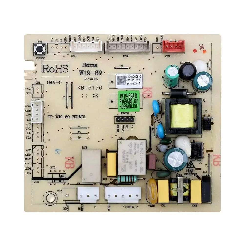 Материнская плата для холодильника, плата управления PCB, модель W19-69 AB, 420010609, оригинал
Материнская плата для холодильника, плата управления PCB, модель W19-69 AB, 420010609, оригинал