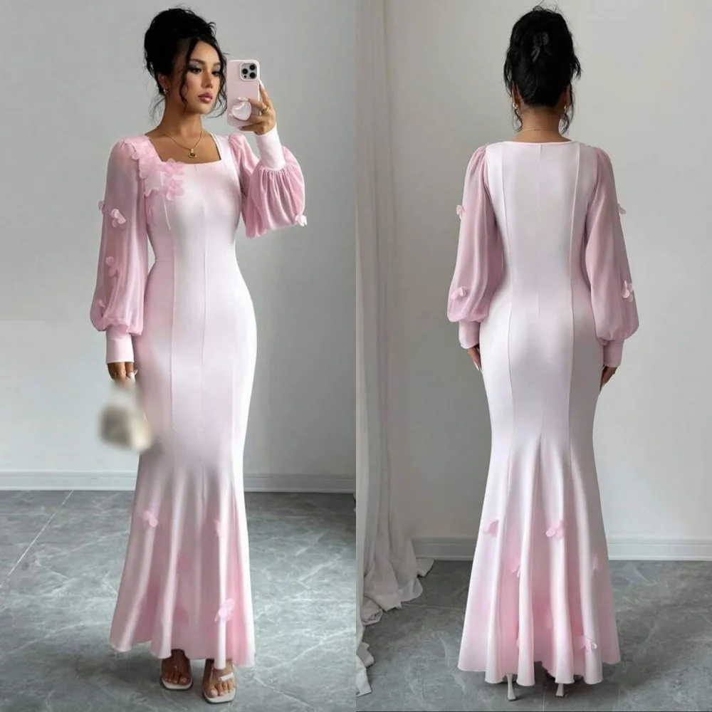 Customized Fashion Elegant Jersey Flower Pleat Trumpet Square Neck Midi Dresses Bespoke Occasion Matching
Customized Fashion Elegant Jersey Flower Pleat Trumpet Square Neck Midi Dresses Bespoke Occasion Matching