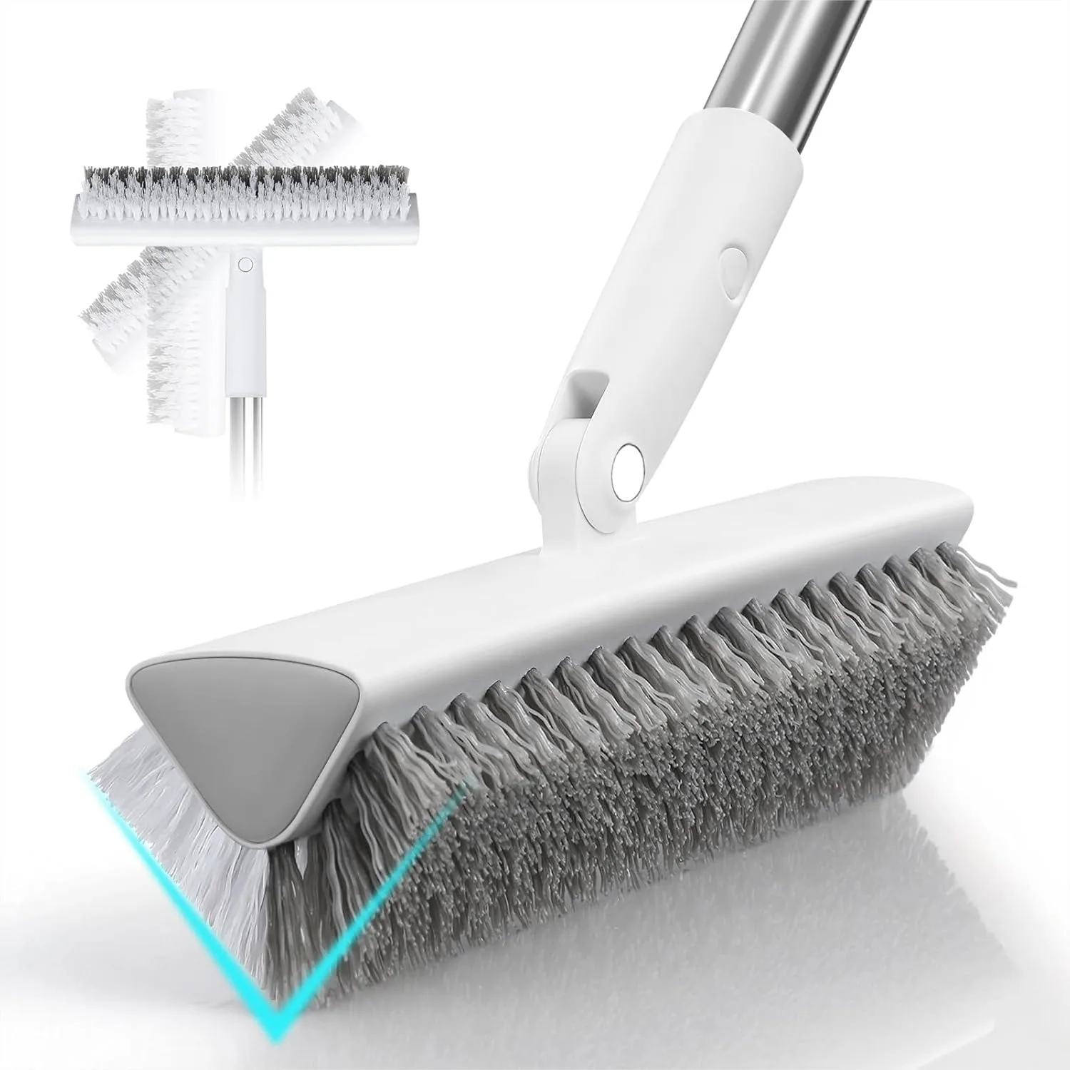 MOPALL Floor Scrub Brush With Long Handle 55 Inch Dual-Sided Stiff Bristle Grout Brush 180 Degree Rotatable V-Shape Head Heavy Duty Shower Cleaning For Bathroom Tile Patio Deck Garage Pool And Corner
MOPALL Floor Scrub Brush With Long Handle 55 Inch Dual-Sided Stiff Bristle Grout Brush 180 Degree Rotatable V-Shape Head Heavy Duty Shower Cleaning For Bathroom Tile Patio Deck Garage Pool And Corner
