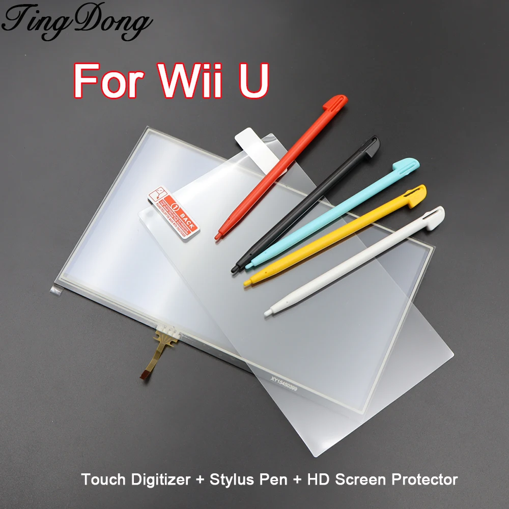 1Set Replacement Touch Screen Display Digitizer Glass Panel + Stylus Pen+HD Screen Protector For Wii U PAD Console
1Set Replacement Touch Screen Display Digitizer Glass Panel + Stylus Pen+HD Screen Protector For Wii U PAD Console