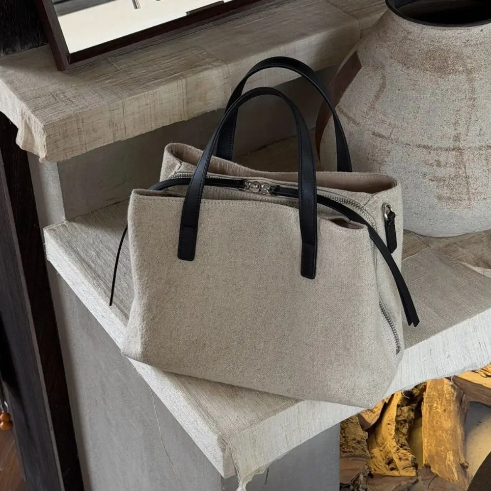 Retro Elegant Canvas Tote Bag Waterproof Commuting Multiple Compartments Handbag Patchwork Minimalist Canvas Shoulder Bag Daily
Retro Elegant Canvas Tote Bag Waterproof Commuting Multiple Compartments Handbag Patchwork Minimalist Canvas Shoulder Bag Daily