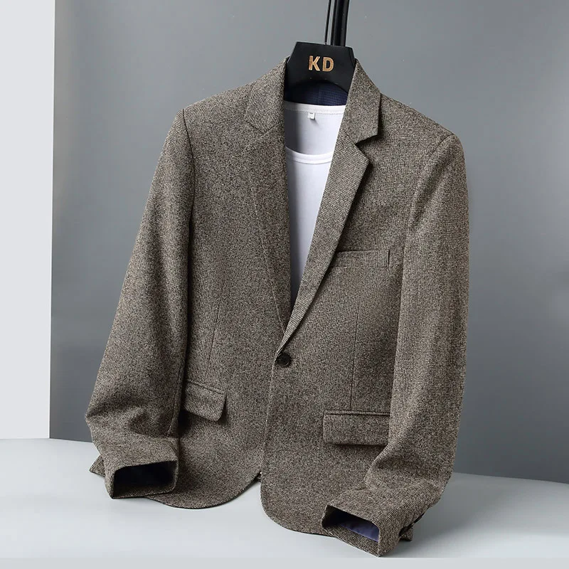 KIDWHXR Man Suit Coat Vintage Turn Down Collar Single-breasted Men Blazer Long Sleeve Pocket Slim Versatile Male Outerwear
KIDWHXR Man Suit Coat Vintage Turn Down Collar Single-breasted Men Blazer Long Sleeve Pocket Slim Versatile Male Outerwear