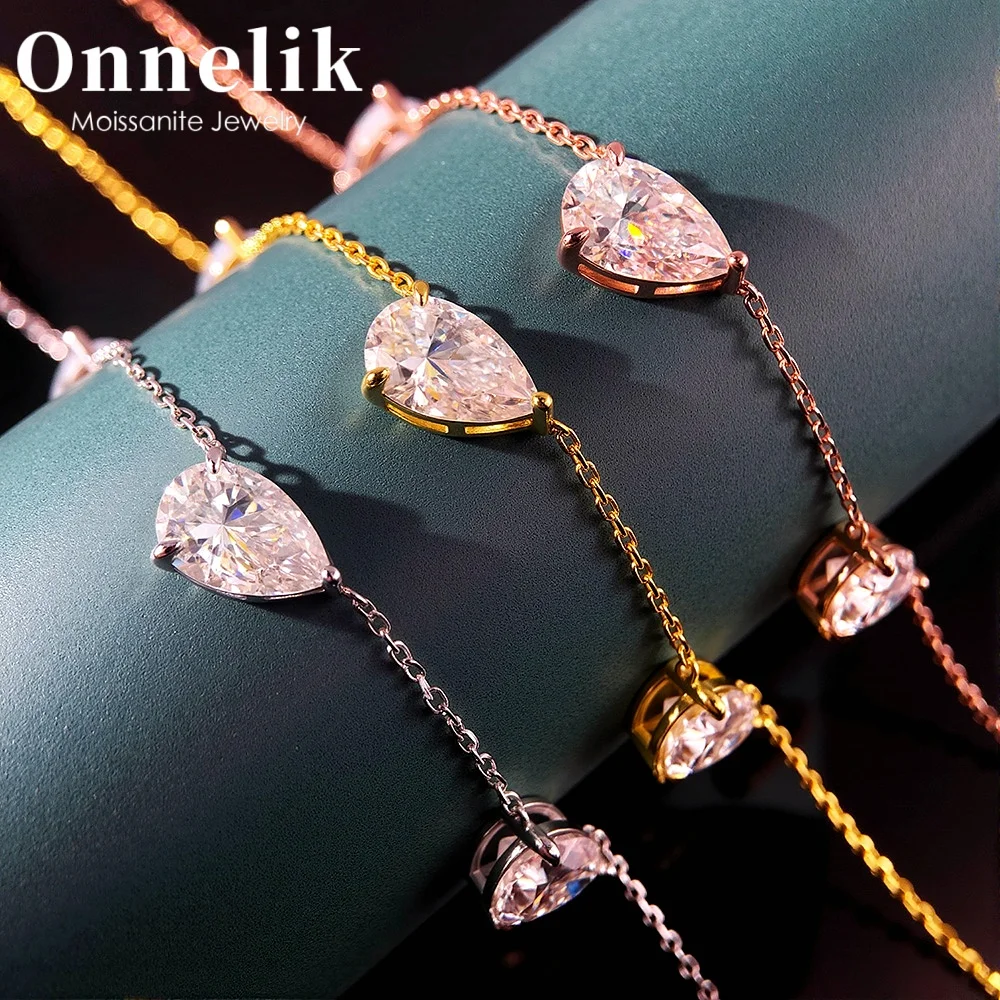 Onnelik S925 Silver Sparkling Teardrop 3/9CT Moissanite Necklace Unique Fashion Collarbone Chain for Women Light Luxury Jewelry
Onnelik S925 Silver Sparkling Teardrop 3/9CT Moissanite Necklace Unique Fashion Collarbone Chain for Women Light Luxury Jewelry