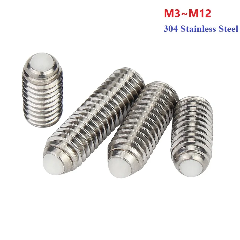 304 Stainless Steel Plastic Head Ball Screw/Stud Spring Ball Head Plunger Positioning Screw M3 M4 M5 M6 M8 M10 M12
304 Stainless Steel Plastic Head Ball Screw/Stud Spring Ball Head Plunger Positioning Screw M3 M4 M5 M6 M8 M10 M12
