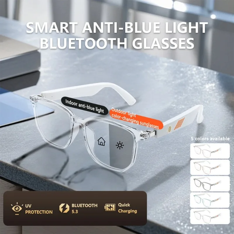 Outdoor Discoloration Smart Glasses Bluetooth 5.3 Sunglasses Earphone Outdoor Sports UV400 Polarized Anti Blue Light Lens IPX5
Outdoor Discoloration Smart Glasses Bluetooth 5.3 Sunglasses Earphone Outdoor Sports UV400 Polarized Anti Blue Light Lens IPX5