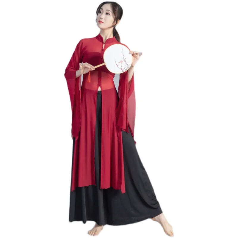Classical Dance Practice Autumn Winter Performance Clothes Female Elegant Dress Chinese Ancient Wide-sleeved Gauze Dance Clothes
Classical Dance Practice Autumn Winter Performance Clothes Female Elegant Dress Chinese Ancient Wide-sleeved Gauze Dance Clothes