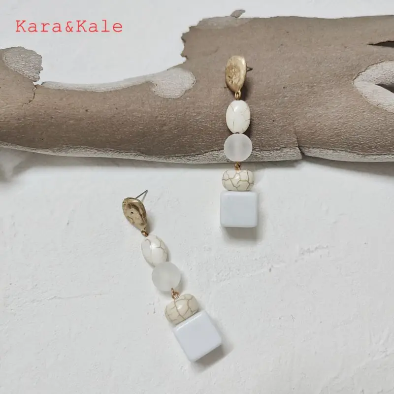 Белые квадратные серьги Kara & Kale в стиле бохо, модные серьги с натуральным камнем в богемном стиле, оригинальный дизайн
Белые квадратные серьги Kara & Kale в стиле бохо, модные серьги с натуральным камнем в богемном стиле, оригинальный дизайн