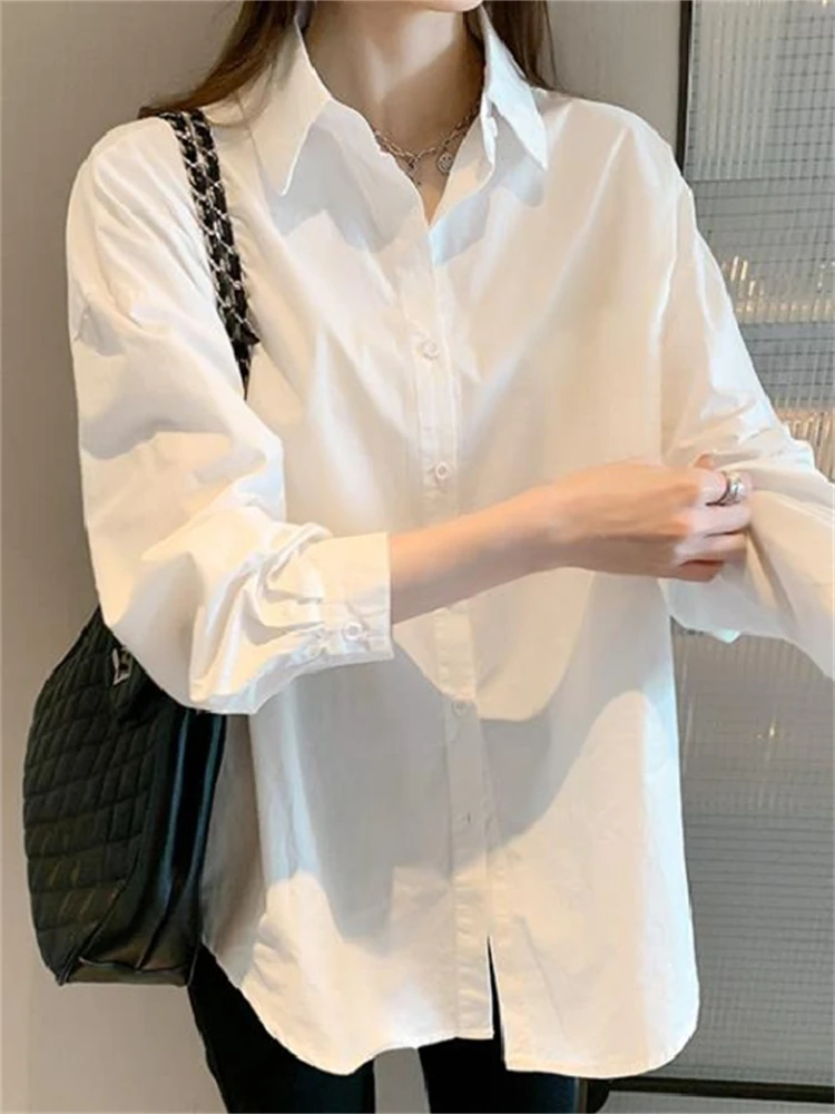 Women's Pure Cotton White irt Casual Versatile Spring Autumn Design Sweet Sle Loose Fit Long Sve Sweet Color irt
Women's Pure Cotton White irt Casual Versatile Spring Autumn Design Sweet Sle Loose Fit Long Sve Sweet Color irt