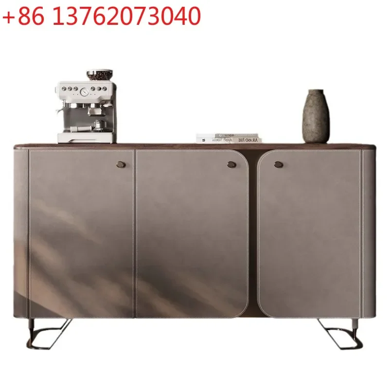 TTSaddle leather dining side cabinet Solid wood light luxury Italian style North American black walnut natural luxury stone
TTSaddle leather dining side cabinet Solid wood light luxury Italian style North American black walnut natural luxury stone
