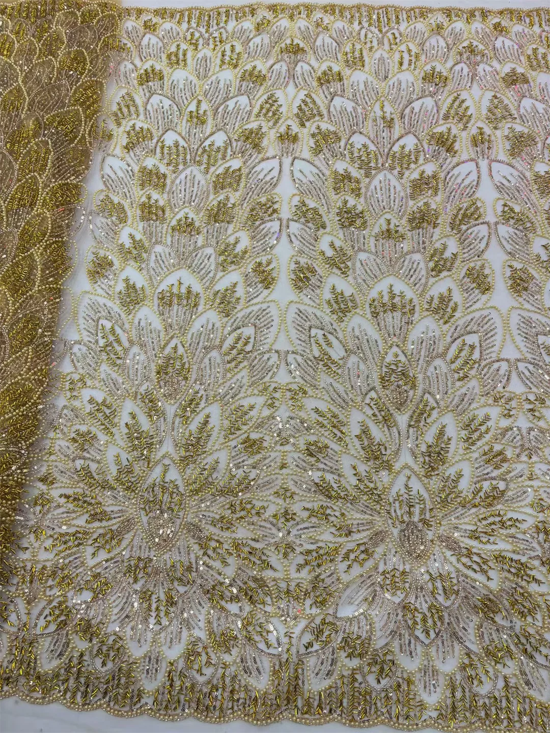 Beaded Lace Fabric 2026 Luxury African Sequins Tulle Lace Fabric Nigerian Groom Embroidery Lace Party Prom Dress Sewing
Beaded Lace Fabric 2026 Luxury African Sequins Tulle Lace Fabric Nigerian Groom Embroidery Lace Party Prom Dress Sewing