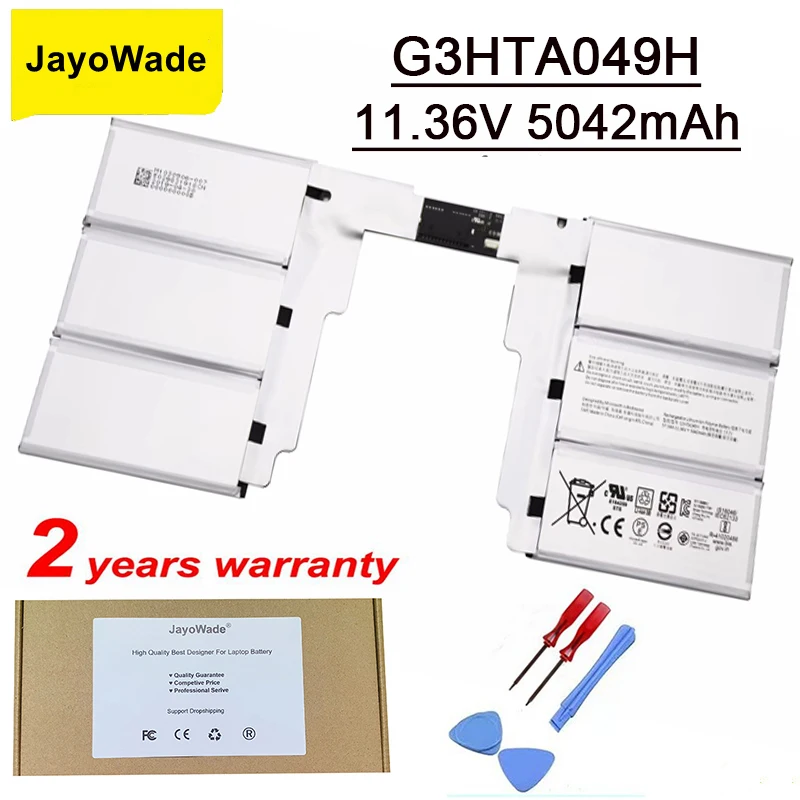 Аккумулятор для клавиатуры JayoWade G3HTA049H, батарея для Microsoft Surface Book 2-го поколения, 13,5 дюйма, 1835 G3HTA050H, 11,36 в, 5218 Вт/ч, мАч
Аккумулятор для клавиатуры JayoWade G3HTA049H, батарея для Microsoft Surface Book 2-го поколения, 13,5 дюйма, 1835 G3HTA050H, 11,36 в, 5218 Вт/ч, мАч