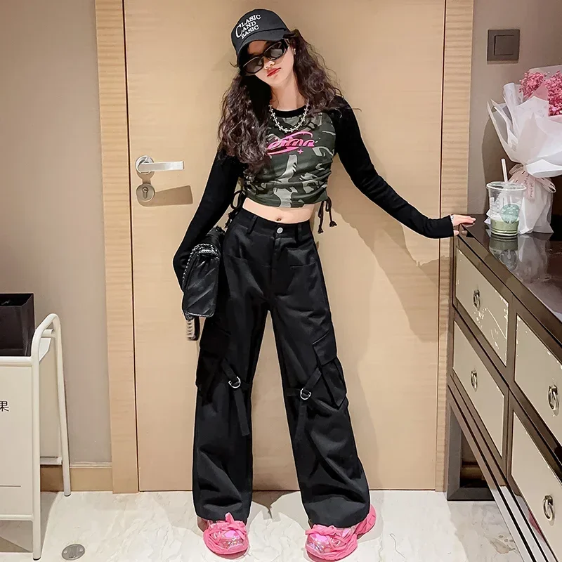 Kids Long Sleeve Tshirt Sweatshirt Top+ Cargo pants Jogging Sports Suit Children Clothing 2025 Girls Clothes Sets Autumn Outfits
Kids Long Sleeve Tshirt Sweatshirt Top+ Cargo pants Jogging Sports Suit Children Clothing 2025 Girls Clothes Sets Autumn Outfits