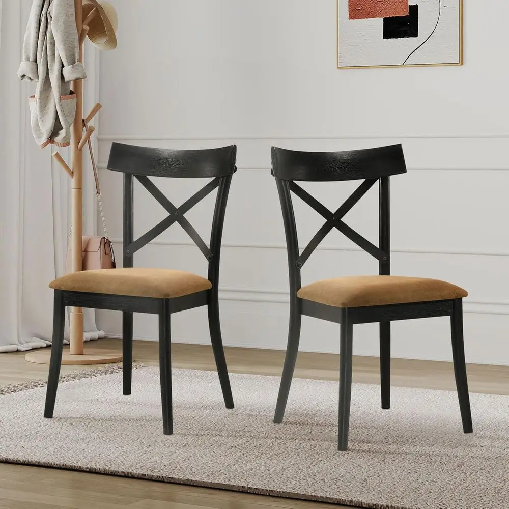 Pair of Dining Chairs with Brown Leather Seats, Ergonomic Wooden Design for Kitchen, Dining Room, or Home Bar
Pair of Dining Chairs with Brown Leather Seats, Ergonomic Wooden Design for Kitchen, Dining Room, or Home Bar