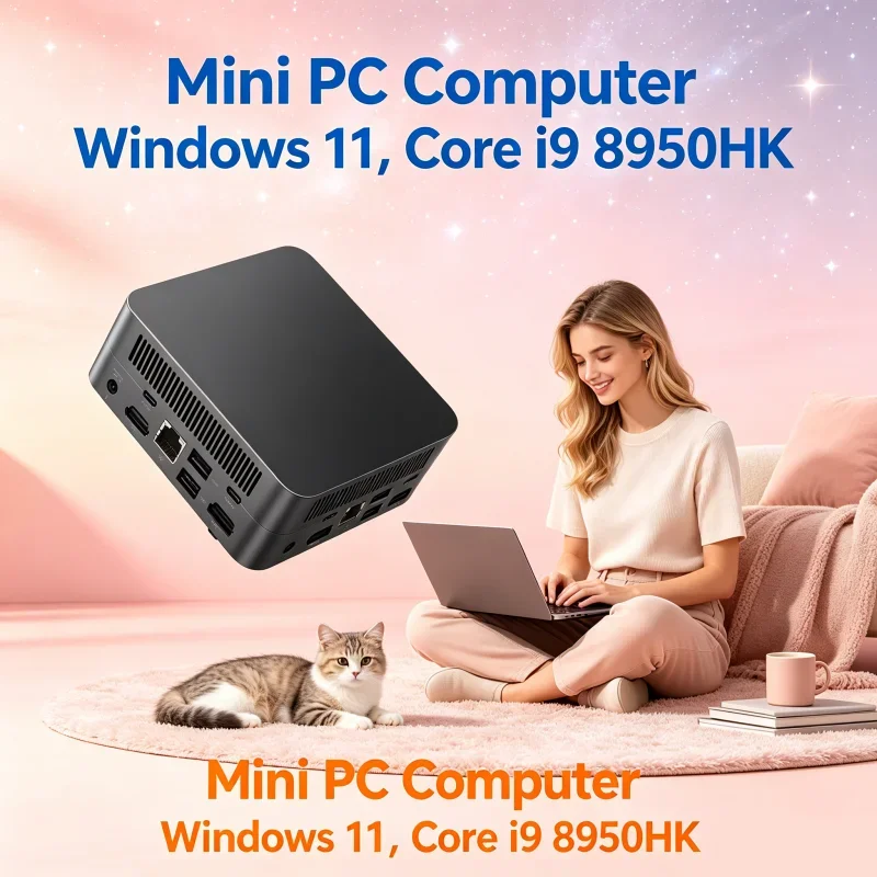 Windows 11 Pro Core I9 8950HK Mini Gaming Office Study PC 32GB RAM 1TB 2TB SSD WiFi6 BT5.2 3Y Warranty
Windows 11 Pro Core I9 8950HK Mini Gaming Office Study PC 32GB RAM 1TB 2TB SSD WiFi6 BT5.2 3Y Warranty
