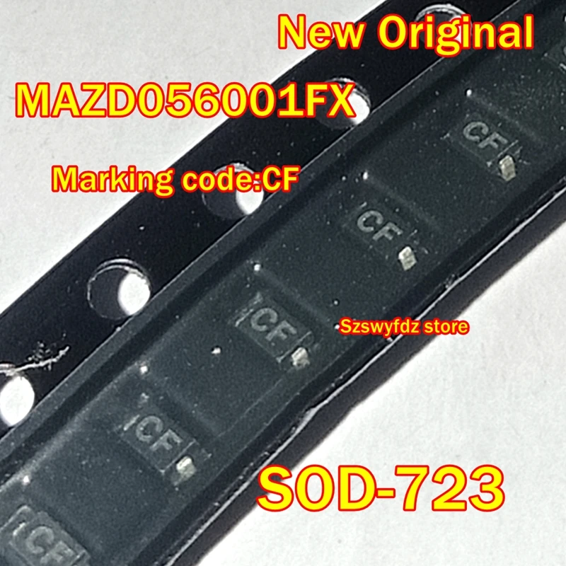 New Original MAZD056001FX SOD-723 Marking code:CF Voltage-regulated Zener diode 5.6V
New Original MAZD056001FX SOD-723 Marking code:CF Voltage-regulated Zener diode 5.6V