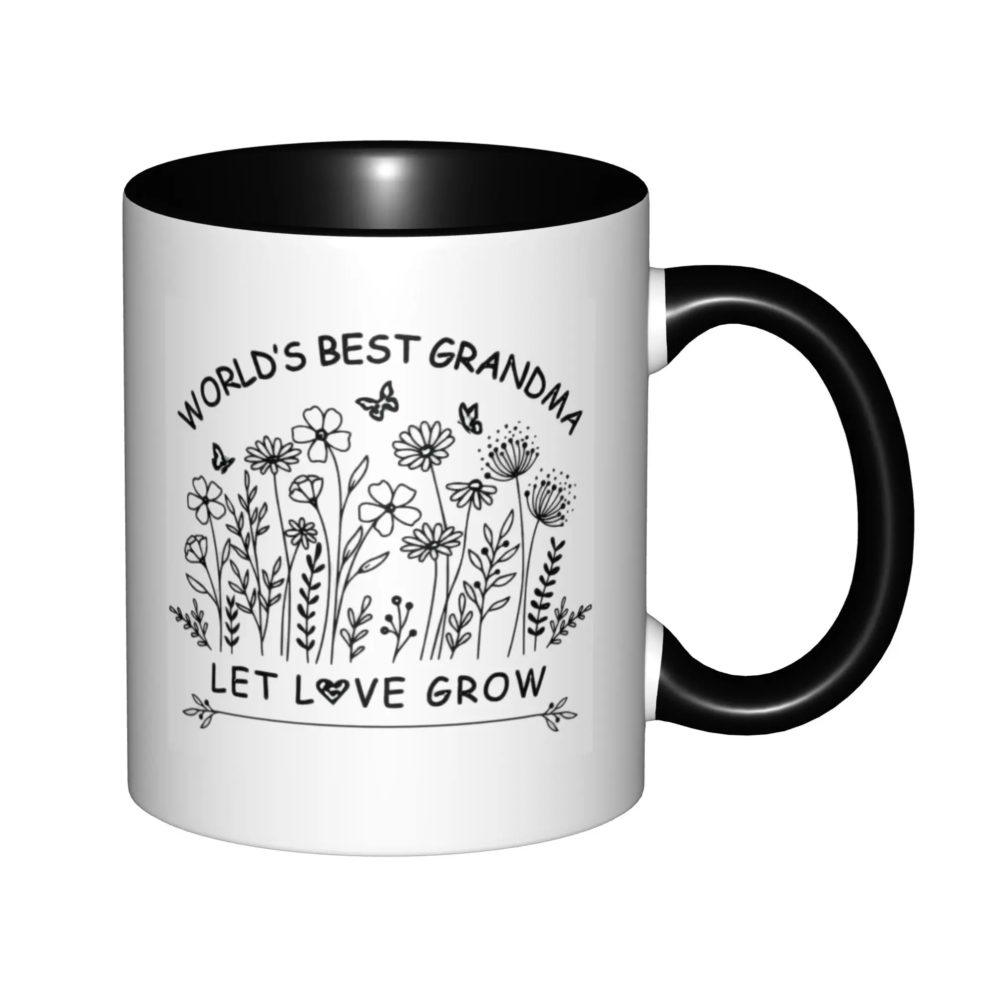 World' s Best Grandma Let Love Grow Coffee Mugs For Birthday Coffee Mugs Ceramic Tea Cups 11oz
World' s Best Grandma Let Love Grow Coffee Mugs For Birthday Coffee Mugs Ceramic Tea Cups 11oz