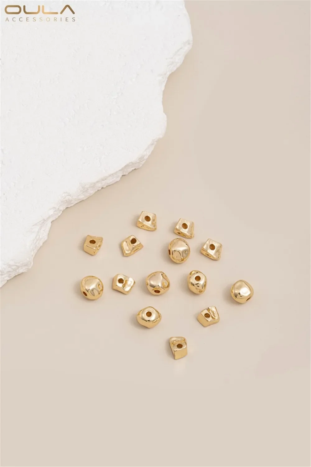 14K Gold-Color Plated Irregular Triangular Small Broken Gold Separated Beads Irregular DIY String Bracelet Jewelry Material
14K Gold-Color Plated Irregular Triangular Small Broken Gold Separated Beads Irregular DIY String Bracelet Jewelry Material
