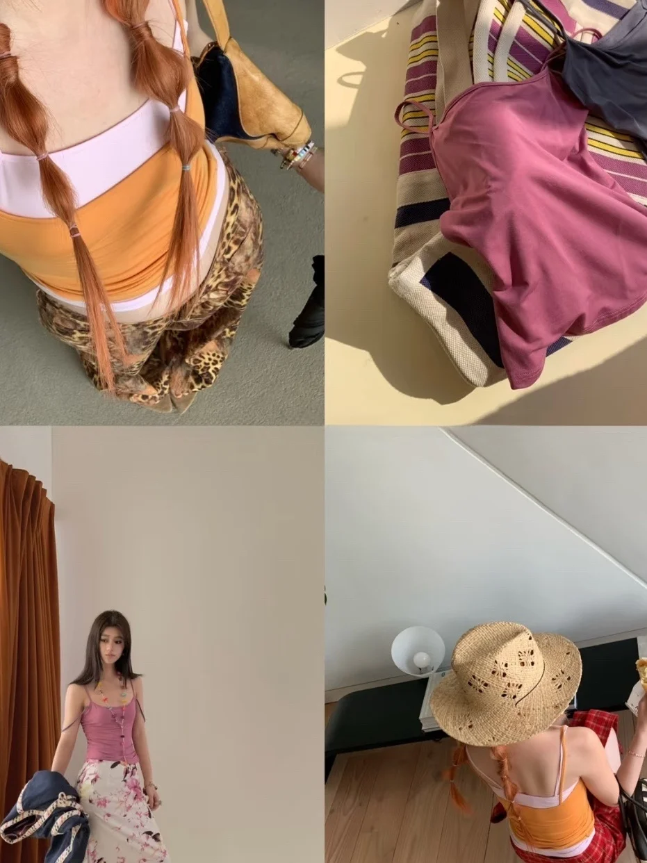 HangYi Summer Color Block Modal Women's Tank Top True Two-Piece Slimming Versatile Short Length Color Base Layer
HangYi Summer Color Block Modal Women's Tank Top True Two-Piece Slimming Versatile Short Length Color Base Layer