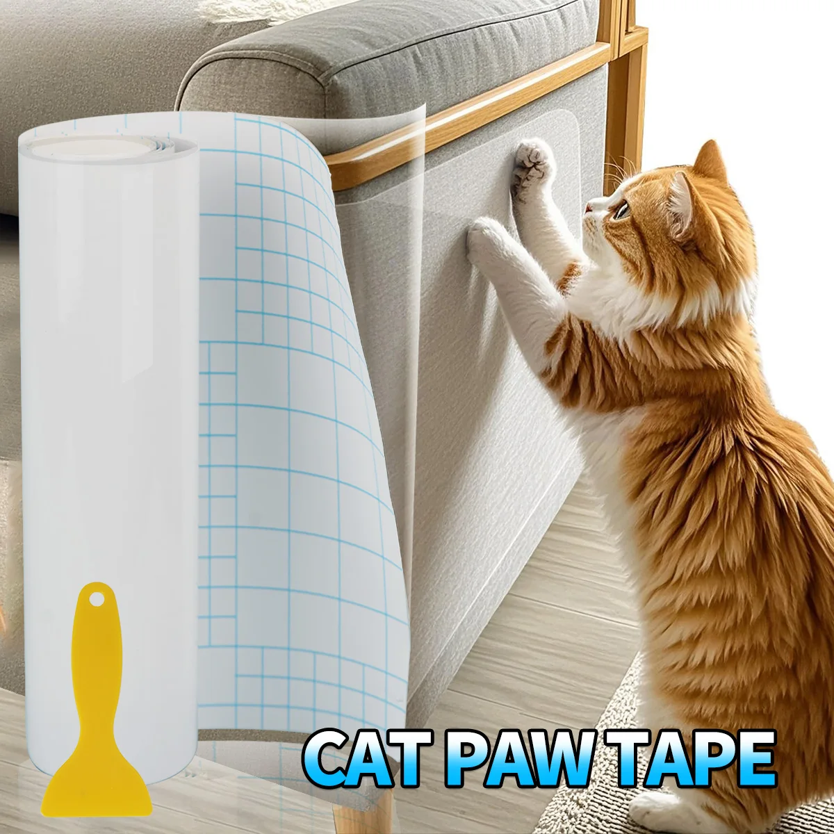 1 Roll Cat Scratch Protector, Self-Adhesive Scratch Protector Transparent Scratch Film Tape Sofa Wall Door Protection
1 Roll Cat Scratch Protector, Self-Adhesive Scratch Protector Transparent Scratch Film Tape Sofa Wall Door Protection