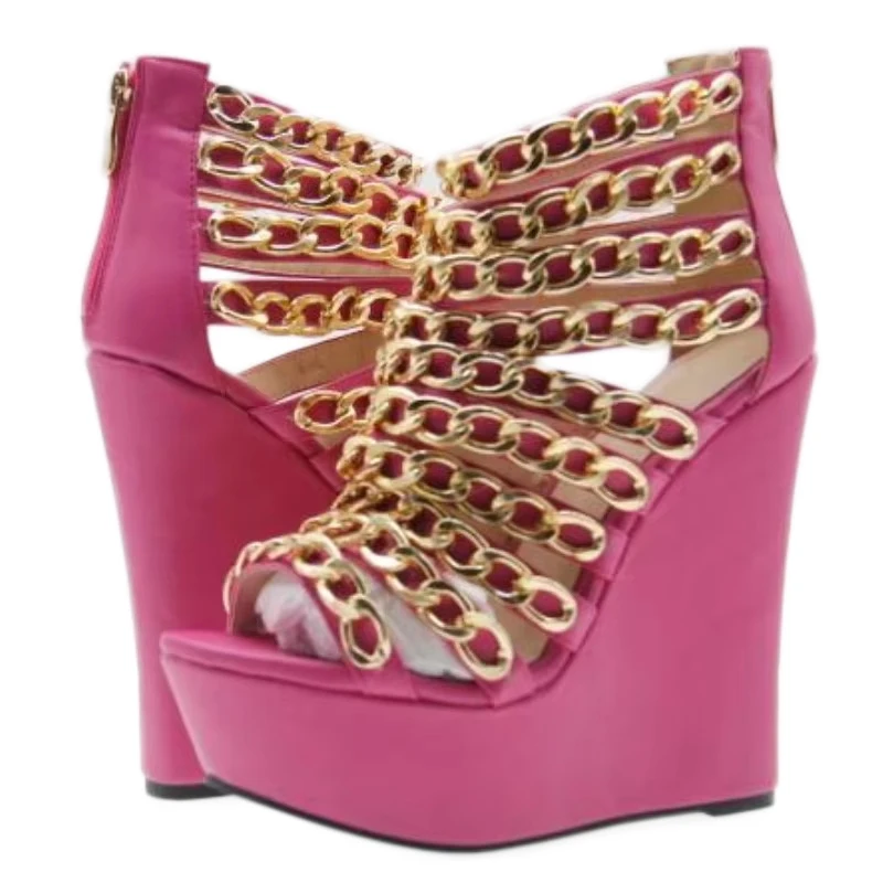 DIZHUANG shoes Fashionable women's high-heeled sandals. About 15cm heel height. Wedges sandals. Pink summer women's shoes. 34-46
DIZHUANG shoes Fashionable women's high-heeled sandals. About 15cm heel height. Wedges sandals. Pink summer women's shoes. 34-46