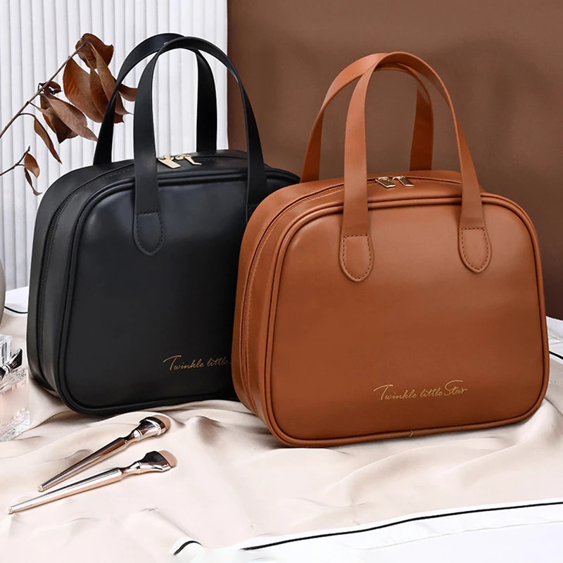 High Appearance New Large Capacity PU Double Zipper Portable Makeup Bag Retro Travel Home Waterproof And Anti Fouling
High Appearance New Large Capacity PU Double Zipper Portable Makeup Bag Retro Travel Home Waterproof And Anti Fouling