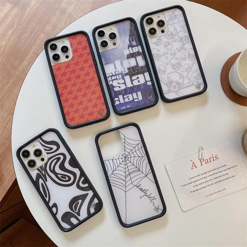 Wildflower 3D Cute Cartoon Web English Skull Head Anti-Fall Phone Case For iPhone 14 15 Pro 13 12 16 Pro Max WF Shockproof Cover
Wildflower 3D Cute Cartoon Web English Skull Head Anti-Fall Phone Case For iPhone 14 15 Pro 13 12 16 Pro Max WF Shockproof Cover