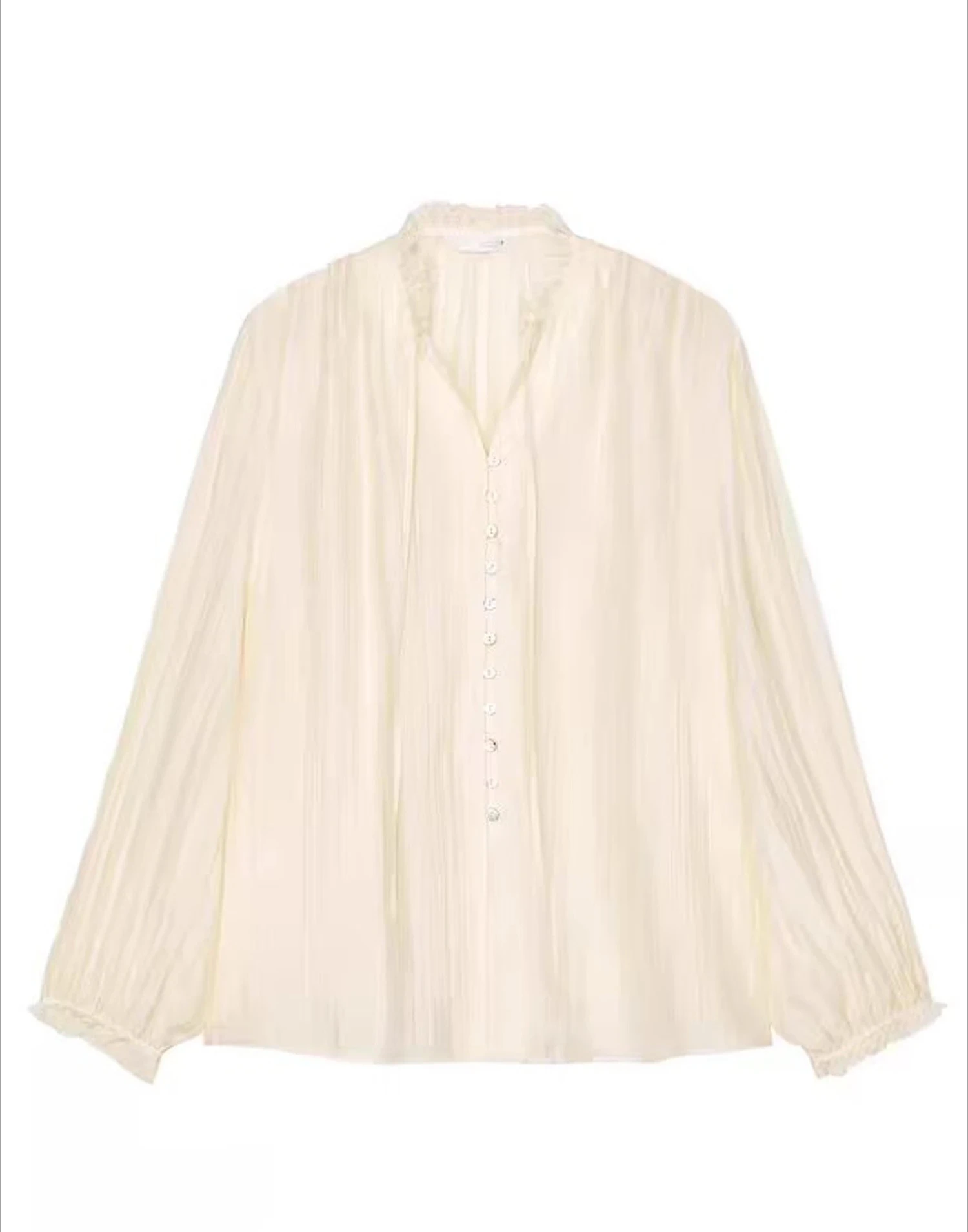 Spring Autumn Casual V-neck Loose Lace-up Women Shirts Tops Stylish Lantern Sleeve Single Breasted Beige Women Blouses Mujer
Spring Autumn Casual V-neck Loose Lace-up Women Shirts Tops Stylish Lantern Sleeve Single Breasted Beige Women Blouses Mujer