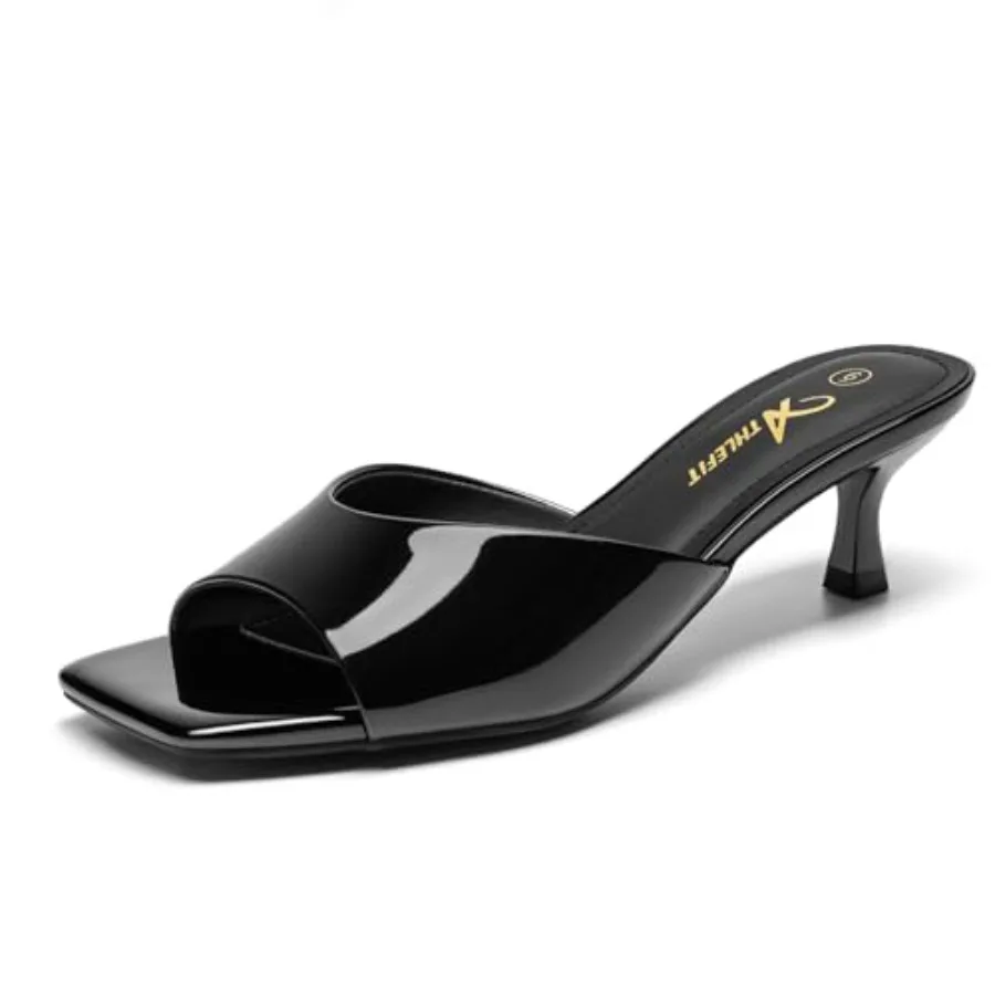 Athlefit Kitten Heels for Women Heeled Sandals Square Open Toe Low Heels Comfortable Slip On Slides
Athlefit Kitten Heels for Women Heeled Sandals Square Open Toe Low Heels Comfortable Slip On Slides