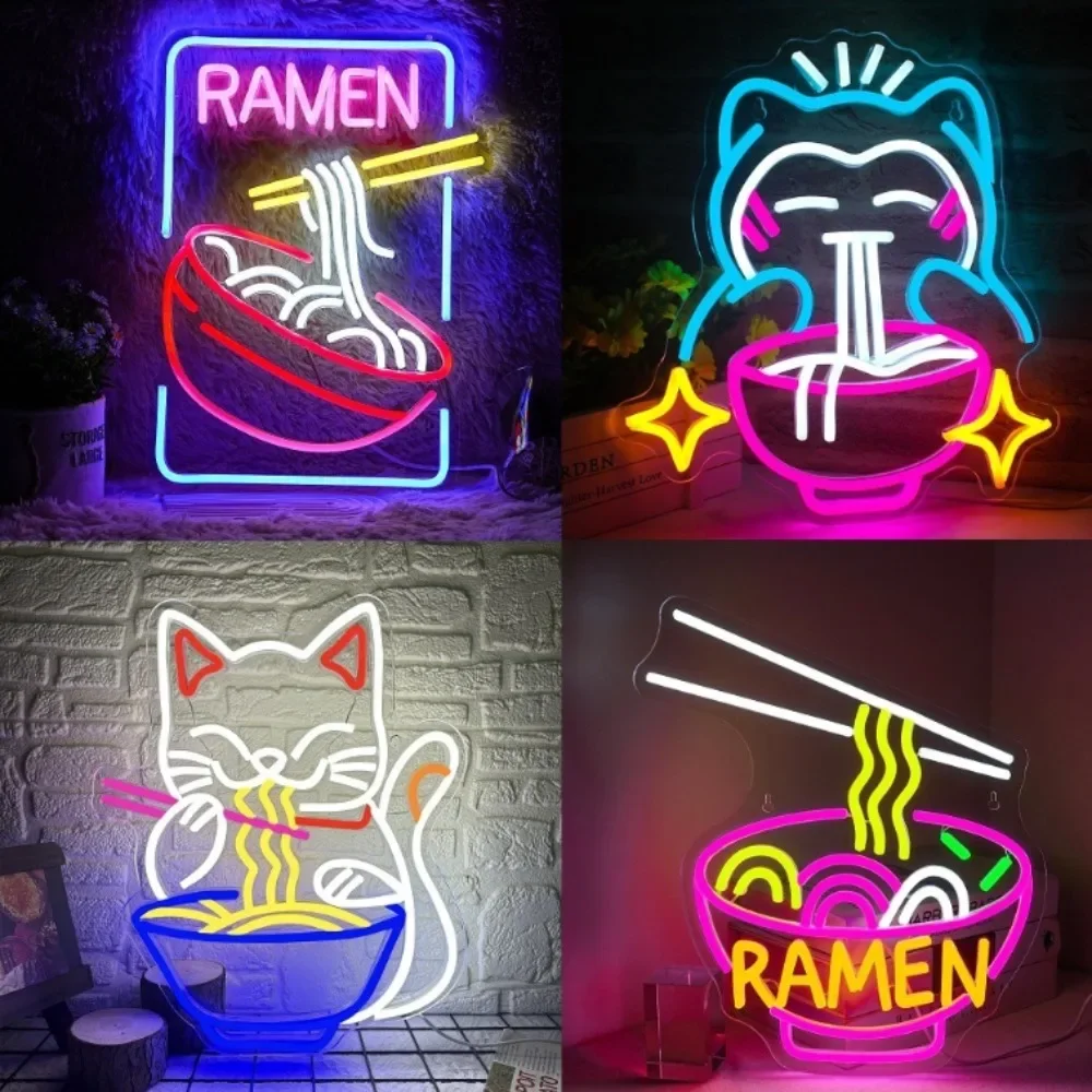 Fortune Cat Ramen Neon Sign, Japanese Lucky Cat Noodle LED Sign for Wall Decor, for Restaurant Bar Party Bedroom Birthday Gifts
Fortune Cat Ramen Neon Sign, Japanese Lucky Cat Noodle LED Sign for Wall Decor, for Restaurant Bar Party Bedroom Birthday Gifts