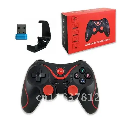 X3 T3 Wireless Joystick Gamepad PC Game Controller Support Bluetooth-compatible Joystick For Mobile Phone Tablet TV Box Holder
X3 T3 Wireless Joystick Gamepad PC Game Controller Support Bluetooth-compatible Joystick For Mobile Phone Tablet TV Box Holder
