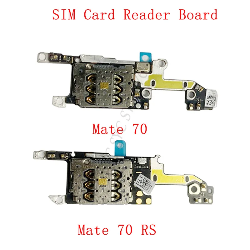 SIM Card Reader Board Connector For Huawei Mate 70 RS Sim Card Reader Flex Cable Repair Parts
SIM Card Reader Board Connector For Huawei Mate 70 RS Sim Card Reader Flex Cable Repair Parts