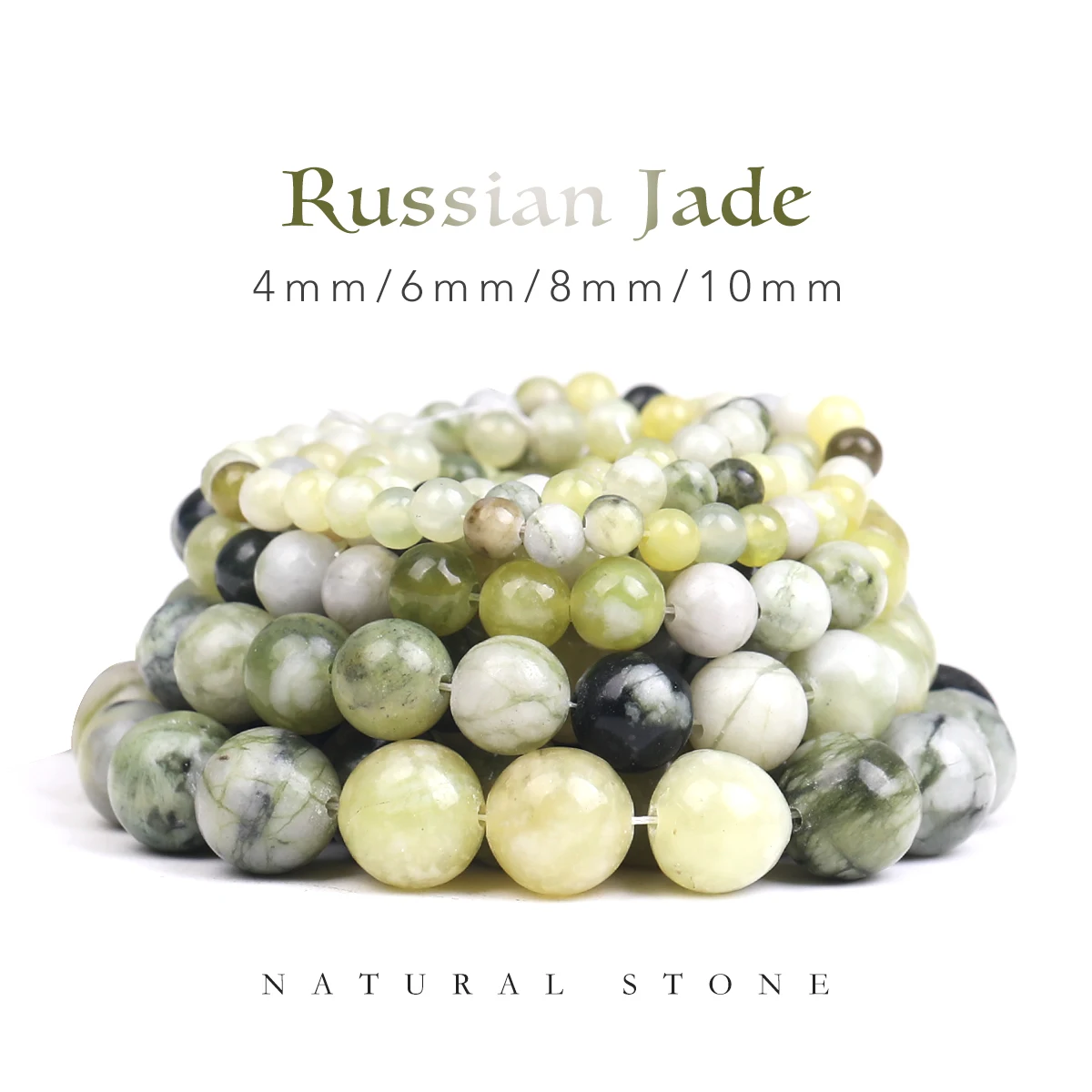 Russian Jade Beads Round Natural Stone Beads DIY Jewelry Necklace Bracelet Keybag Chain Accessories
Russian Jade Beads Round Natural Stone Beads DIY Jewelry Necklace Bracelet Keybag Chain Accessories