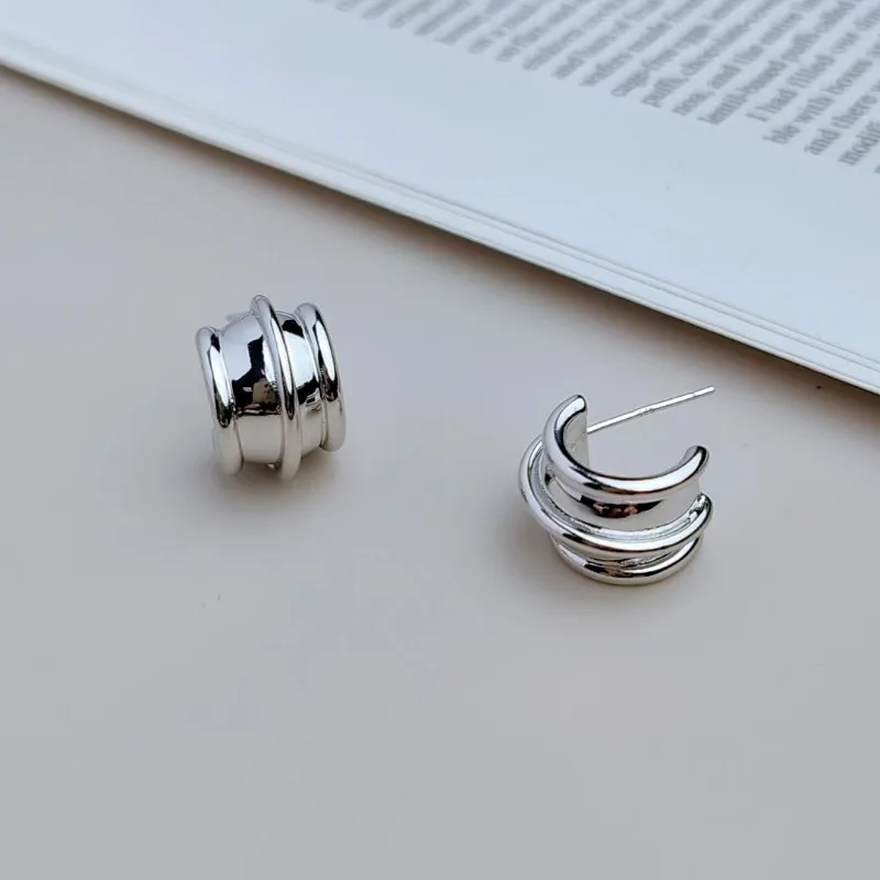 Fashion Stud Earrings Simple Metal Circle Earrings Premium Needle Niche Earrings
Fashion Stud Earrings Simple Metal Circle Earrings Premium Needle Niche Earrings