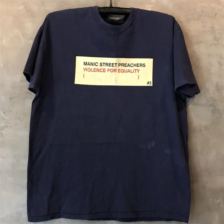 2025 New Cotton Manic Street Preachers' Vintage Short-sleeved T-shirt for Men, Featuring A Minimalist and Retro Style
2025 New Cotton Manic Street Preachers' Vintage Short-sleeved T-shirt for Men, Featuring A Minimalist and Retro Style