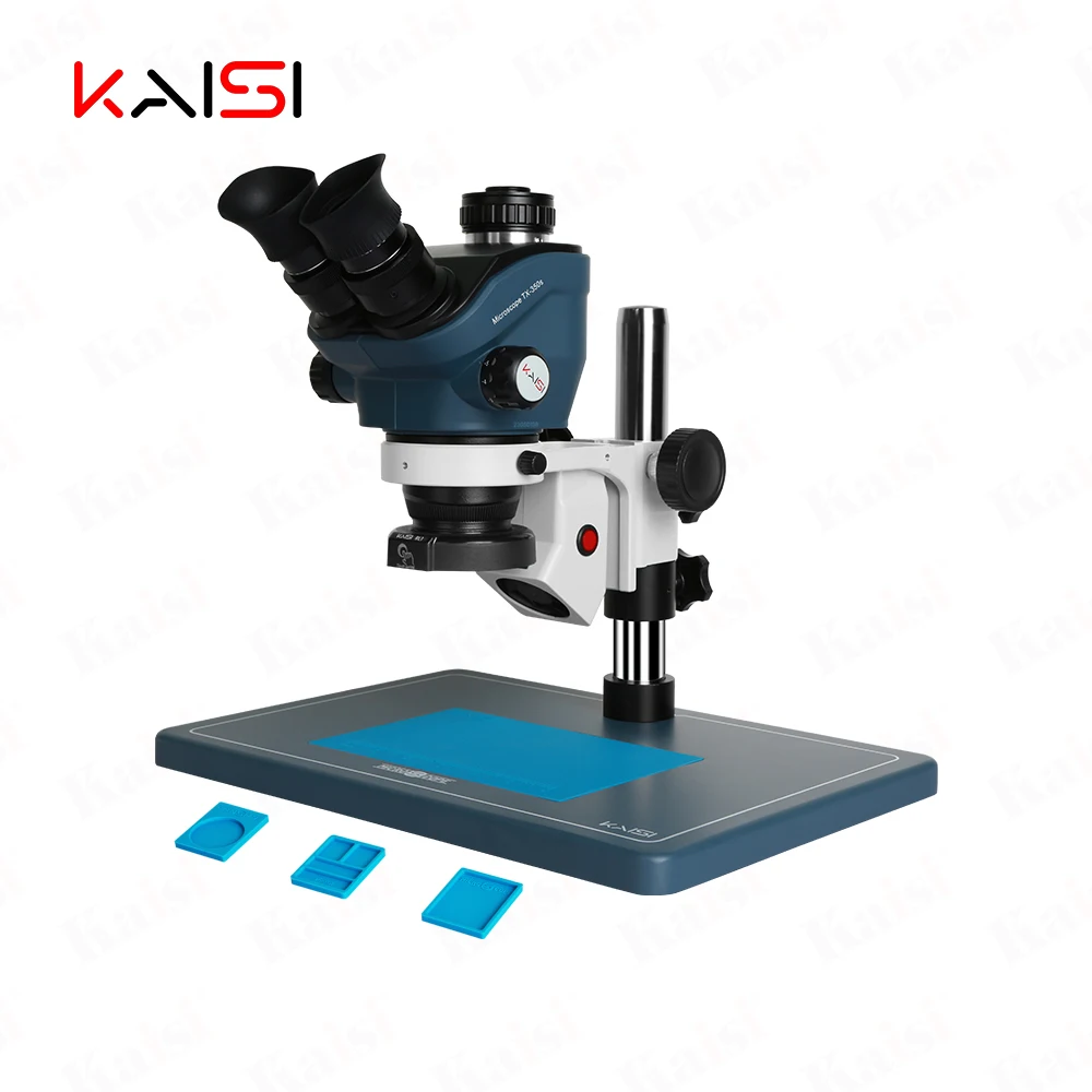 In Stock 7X-50X Trinocular Stereo Microscope Phone Repair Kaisi TX-350S Microscope 7-50X
In Stock 7X-50X Trinocular Stereo Microscope Phone Repair Kaisi TX-350S Microscope 7-50X