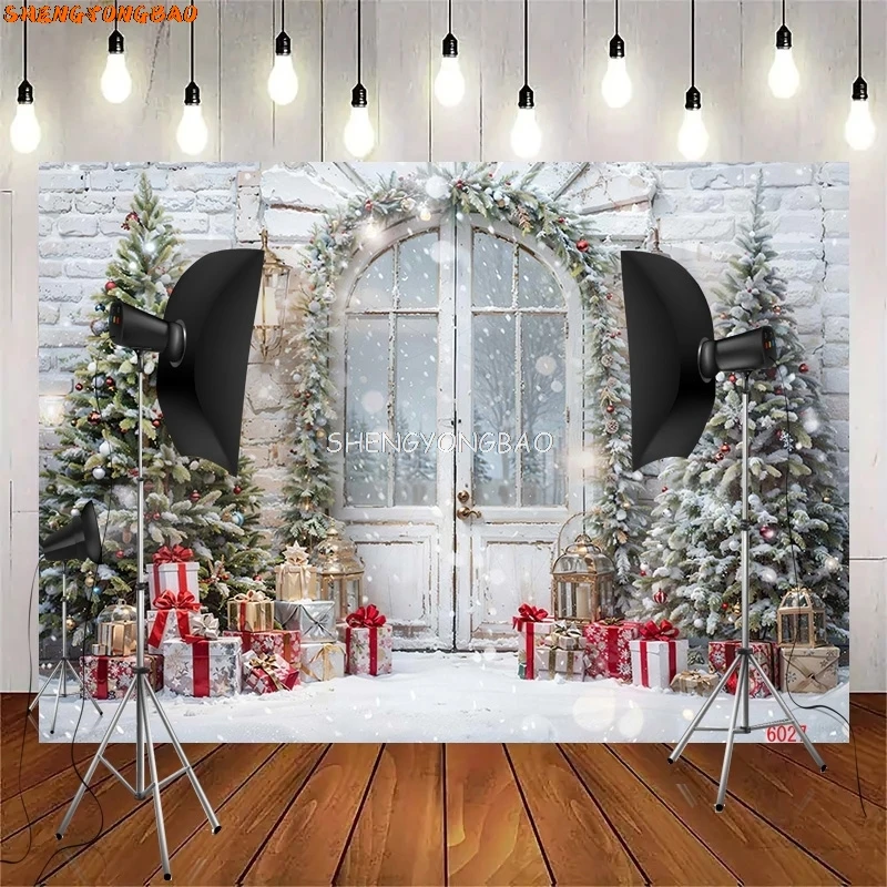 SHENGYONGBAO Christmas Day Wreath Snowman Photography Backdrop Props Family Party Living Room New Year Photo Background DJ-04
SHENGYONGBAO Christmas Day Wreath Snowman Photography Backdrop Props Family Party Living Room New Year Photo Background DJ-04