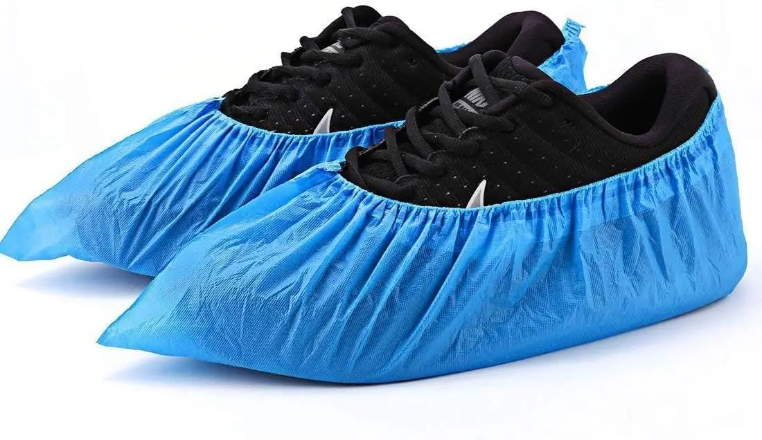 Disposable Non Slip Shoe Covers 100 Pack Waterproof Recyclable Booties for Indoor Use Fits Up to Mens 11 Womens 12
Disposable Non Slip Shoe Covers 100 Pack Waterproof Recyclable Booties for Indoor Use Fits Up to Mens 11 Womens 12