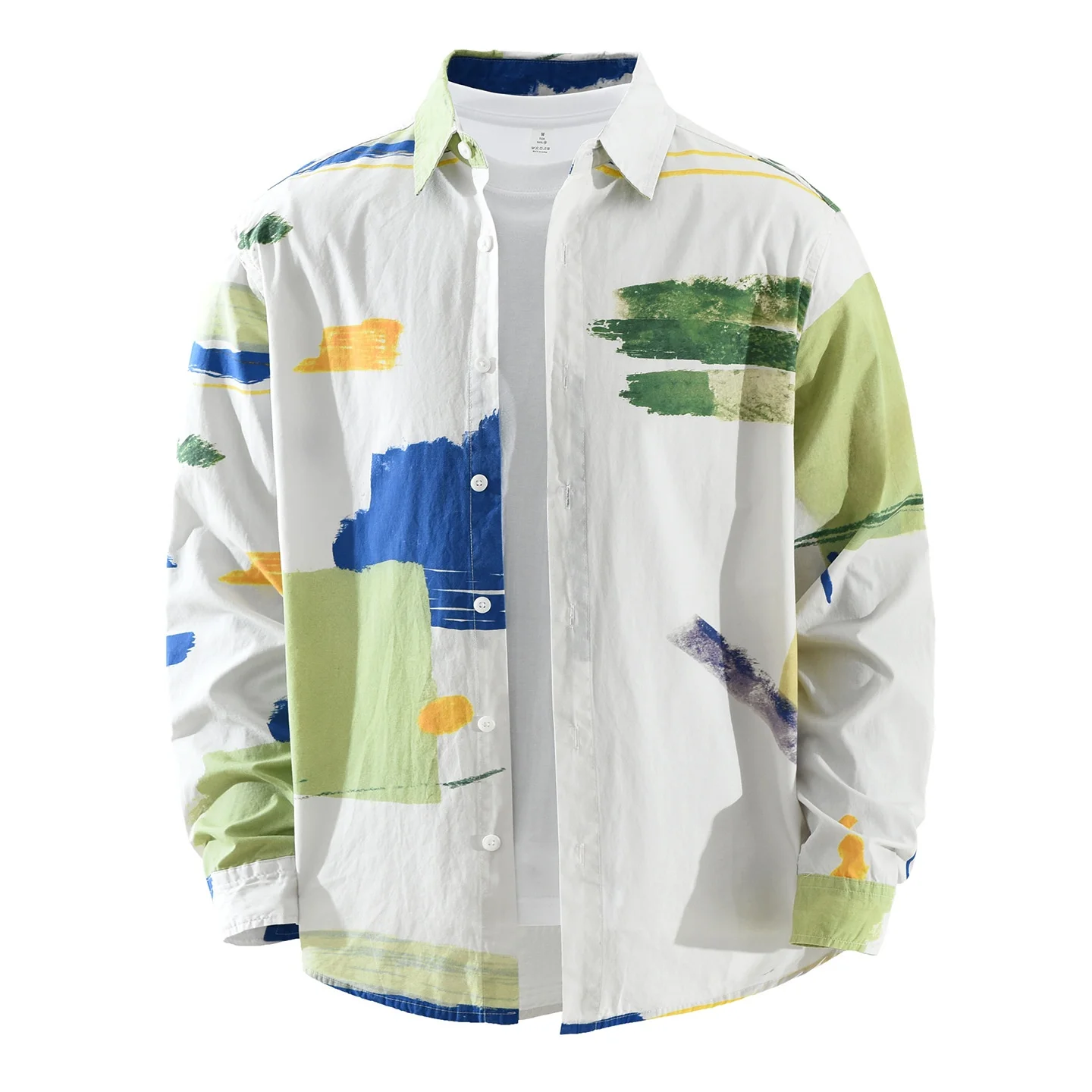 Japanese Sle Long Sve Printed Casual irt Men's Versatile Loose Top Faionable Artistic Loose Fit Daily Wear Cotton
Japanese Sle Long Sve Printed Casual irt Men's Versatile Loose Top Faionable Artistic Loose Fit Daily Wear Cotton