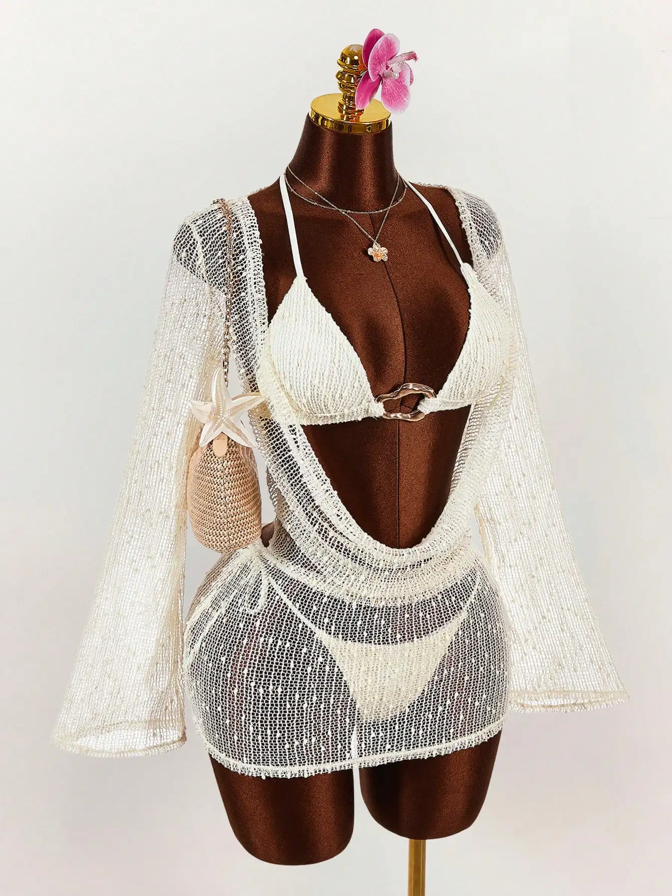 Женский сексуальный комплект бикини из 3 предметов с глубоким вырезом и прозрачной накидкой, пляжная одежда для лета
Женский сексуальный комплект бикини из 3 предметов с глубоким вырезом и прозрачной накидкой, пляжная одежда для лета