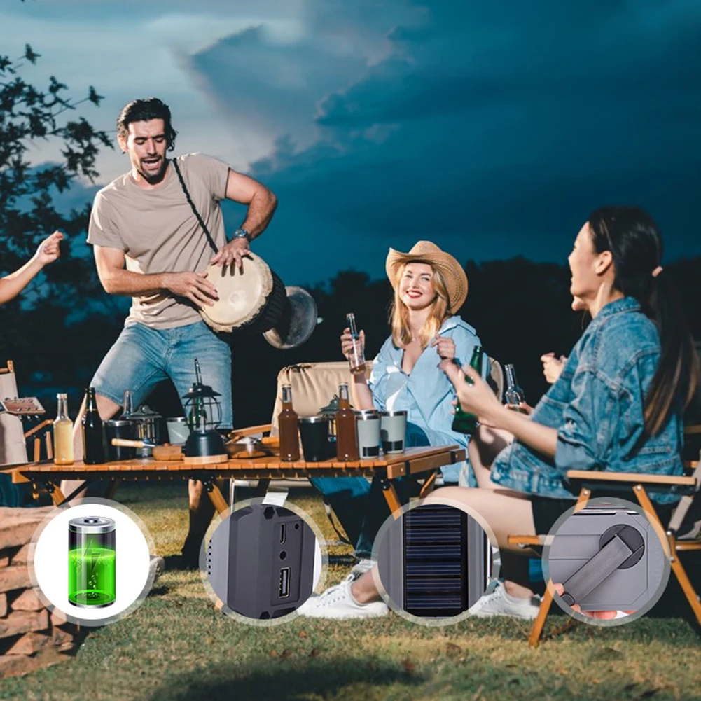200mAh Emergency Solar Power Radio with Hand Crank Charging AM/FM Multi-Band LED Flashlight & Power Bank Functionality
200mAh Emergency Solar Power Radio with Hand Crank Charging AM/FM Multi-Band LED Flashlight & Power Bank Functionality