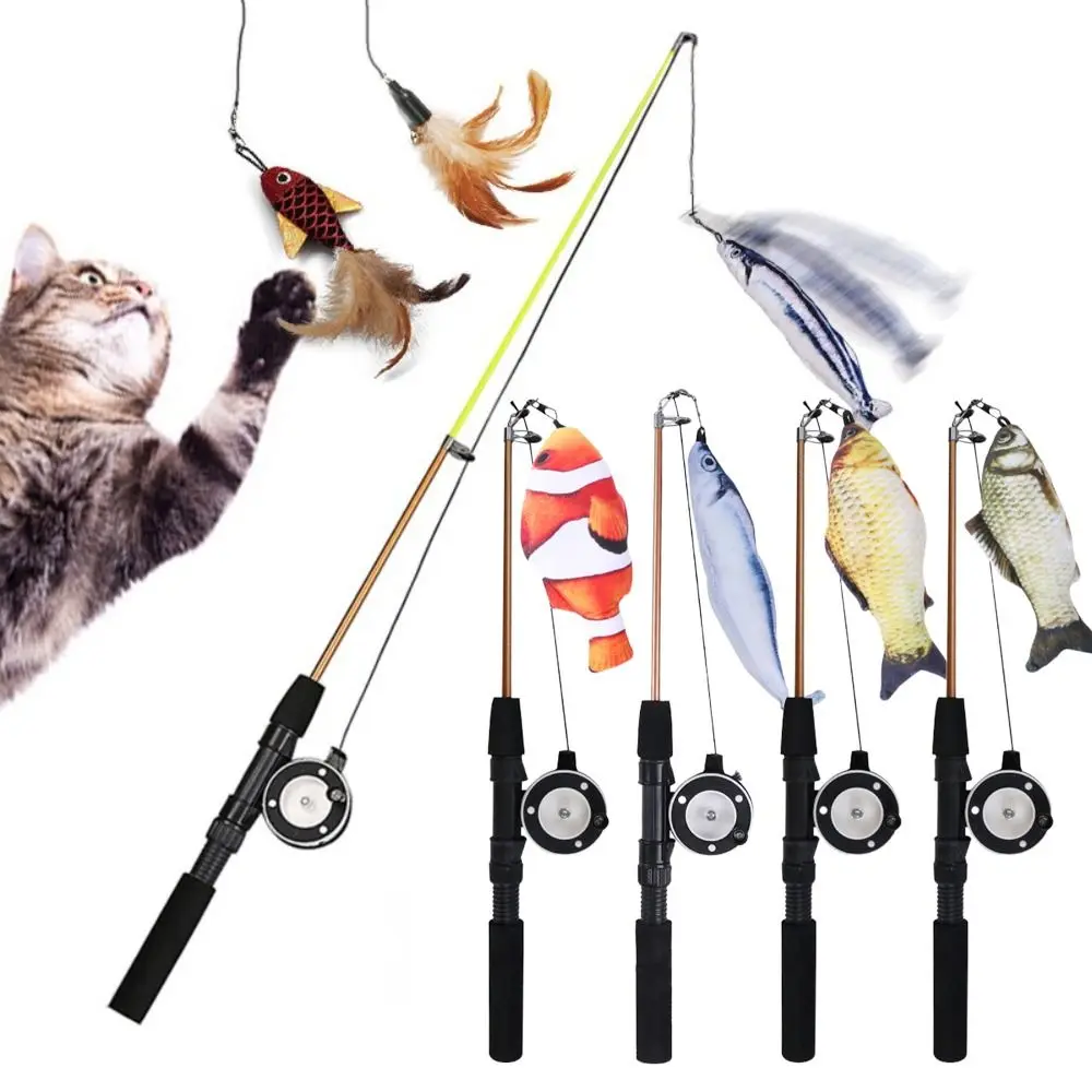 New Retractable Cat Teaser Wand Toy Refills Plush Cat Feather Toys Fishing Rod Catnip Cat Fishing Pole Toy for Kitten Cat
New Retractable Cat Teaser Wand Toy Refills Plush Cat Feather Toys Fishing Rod Catnip Cat Fishing Pole Toy for Kitten Cat